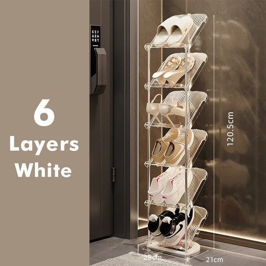 Skostativ til kvinder - Transparent flerlags design 4