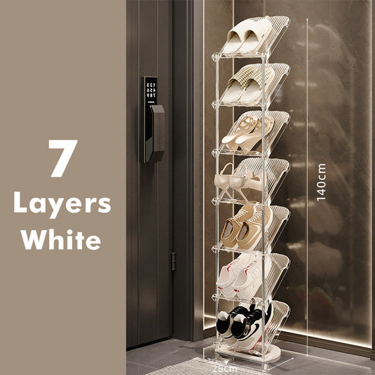 Skostativ til kvinder - Transparent flerlags design 5