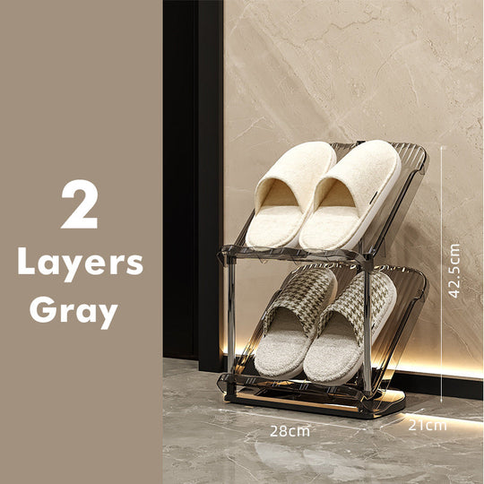 Skostativ til kvinder - Transparent flerlags design 7