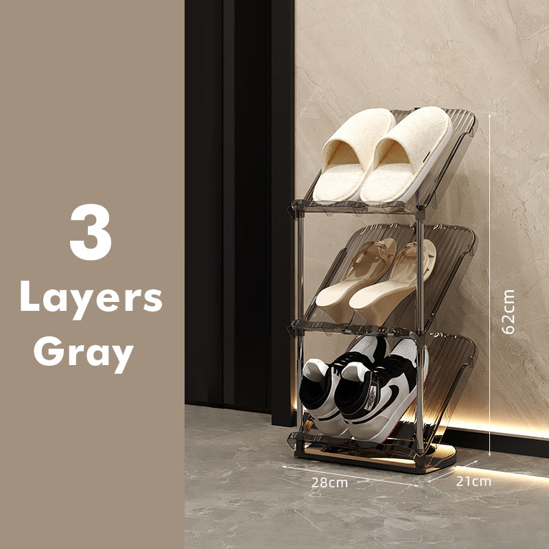 Skostativ til kvinder - Transparent flerlags design 8