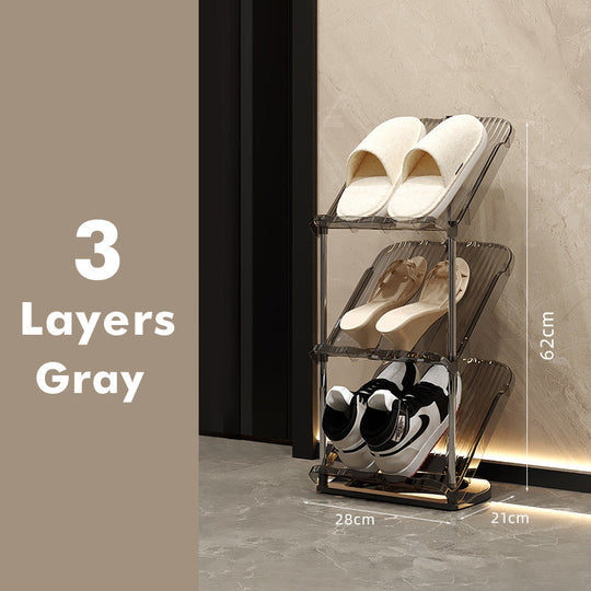 Skostativ til kvinder - Transparent flerlags design 8