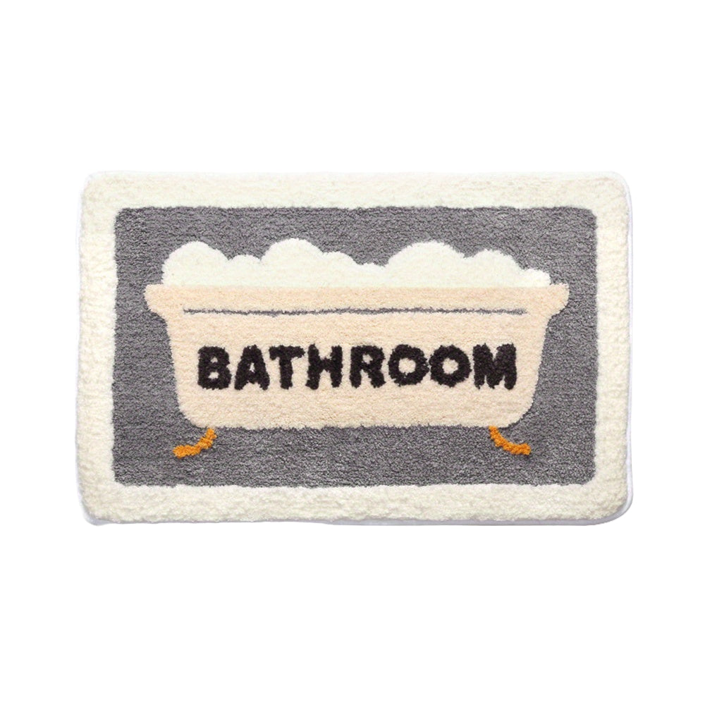 Skridsikker Bademåtte Superabsorberende til Badeværelset med Moderne Design 0