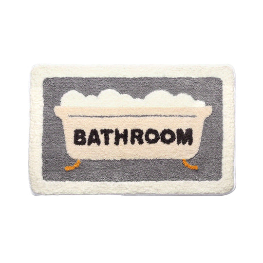 Skridsikker Bademåtte Superabsorberende til Badeværelset med Moderne Design 0