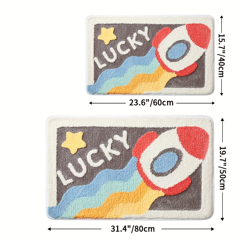 Skridsikker Bademåtte Superabsorberende til Badeværelset med Moderne Design 6