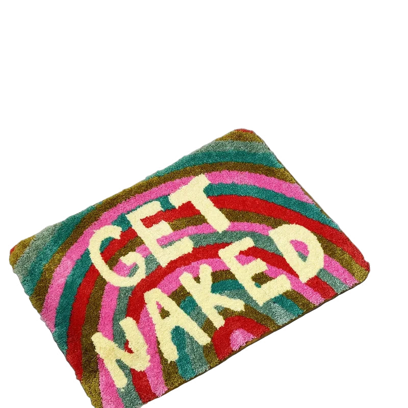 Skridsikker Bademåtte med Regnbue Design til Badeværelse 0