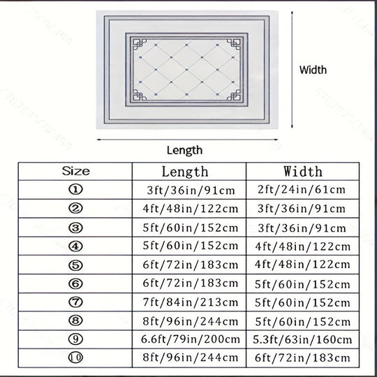 Skridsikkert Shaggy Tæppe til Stue og Soveværelse 3