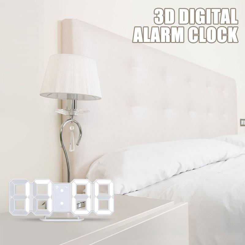 Smart 3D Digital Vækkeur med LED Display 4