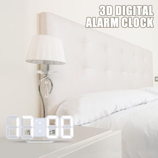 Smart 3D Digital Vækkeur med LED Display 4