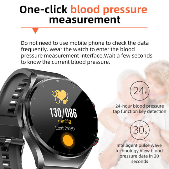 Smartwatch til sundhedsovervågning med EKG og pulsmåling 8