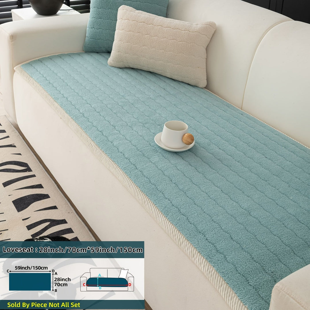 Sofa Betræk Skridsikkert Tykt Plys Indendørs Design 10