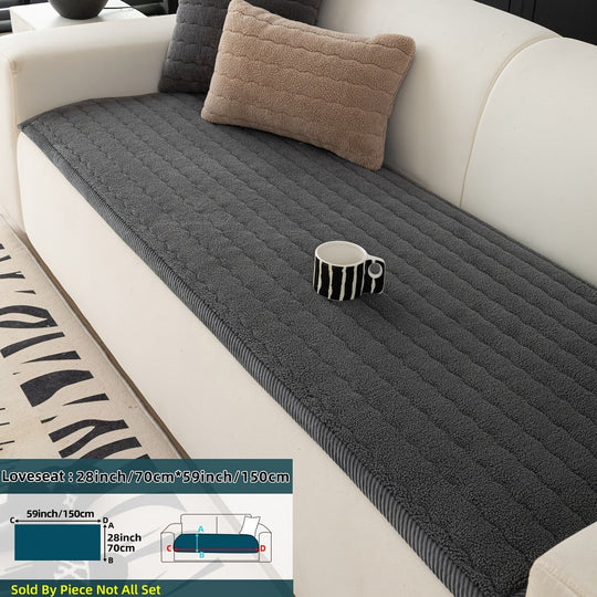 Sofa Betræk Skridsikkert Tykt Plys Indendørs Design 11