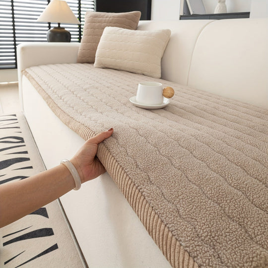 Sofa Betræk Skridsikkert Tykt Plys Indendørs Design 2