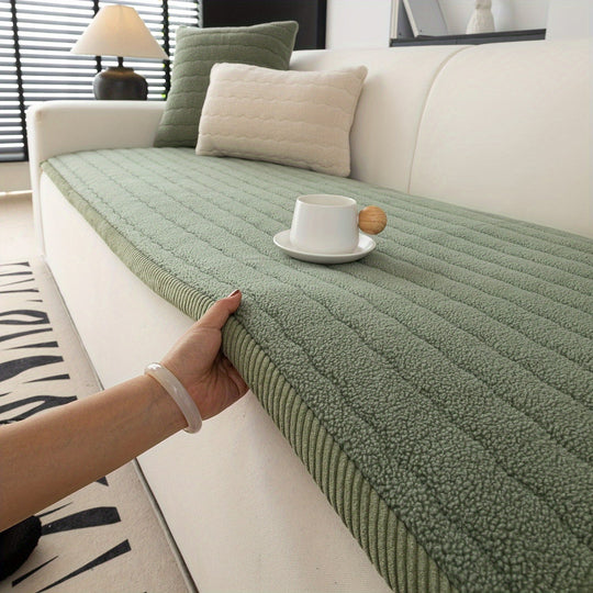 Sofa Betræk Skridsikkert Tykt Plys Indendørs Design 4