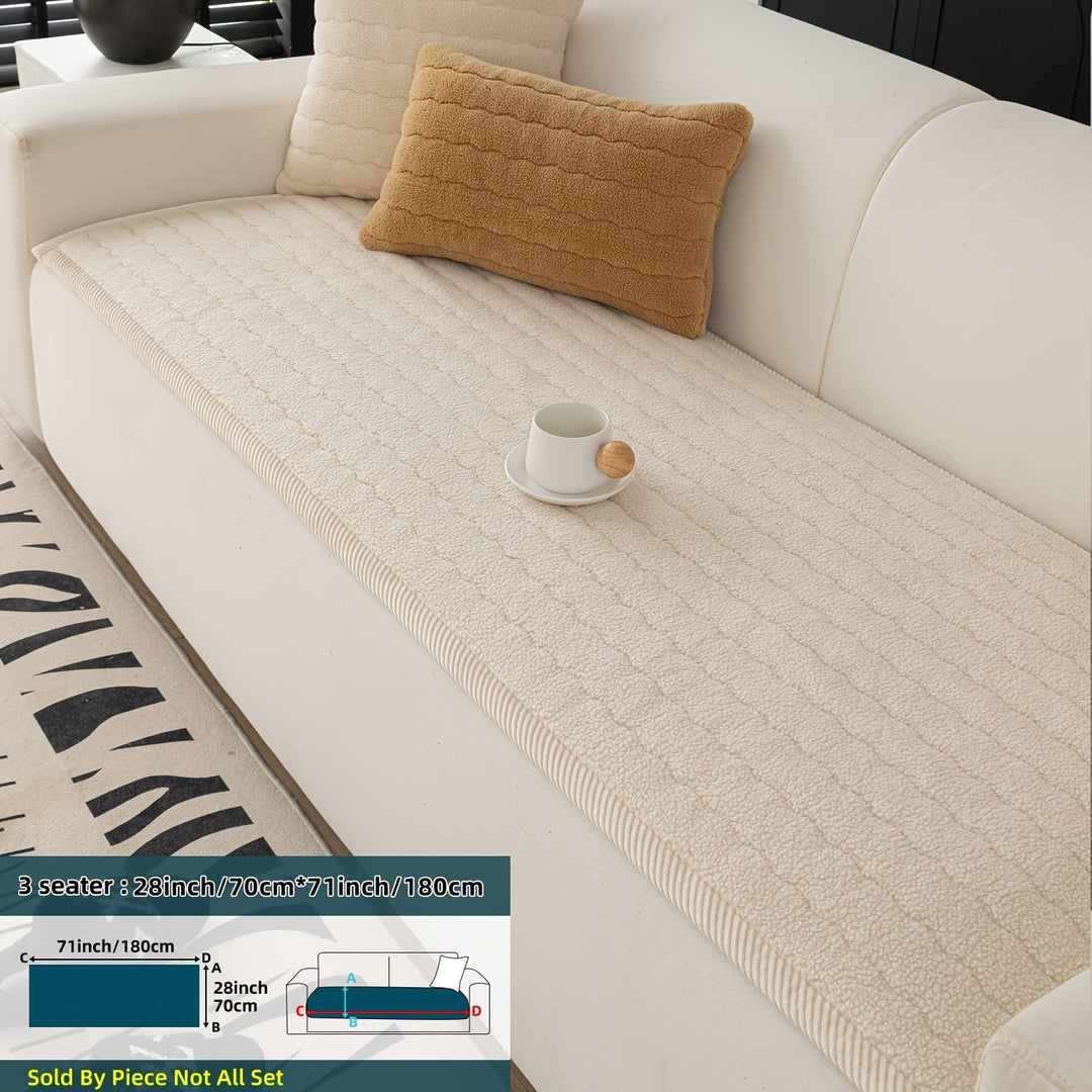 Sofa Betræk Skridsikkert Tykt Plys Indendørs Design 5