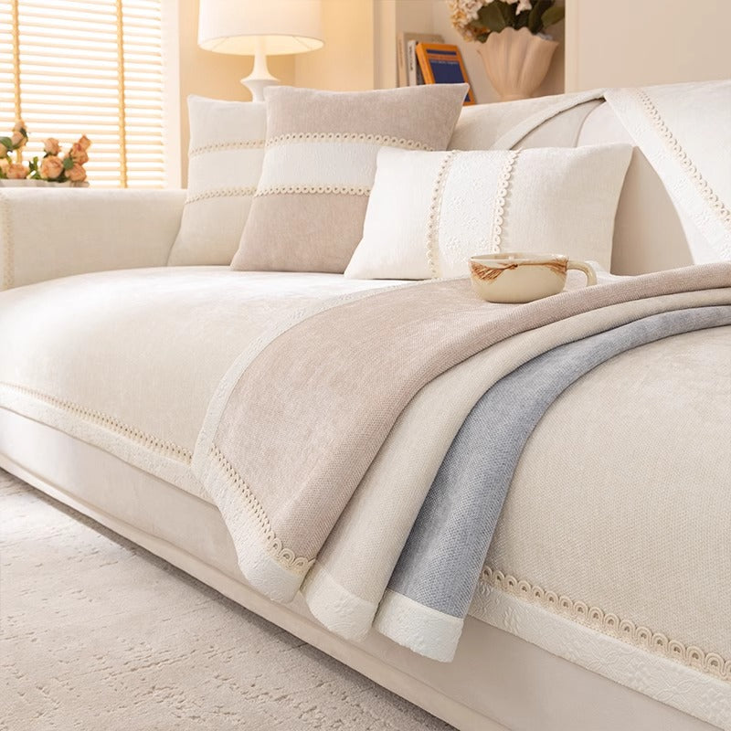 Sofabetræk med skridsikker bagside 0