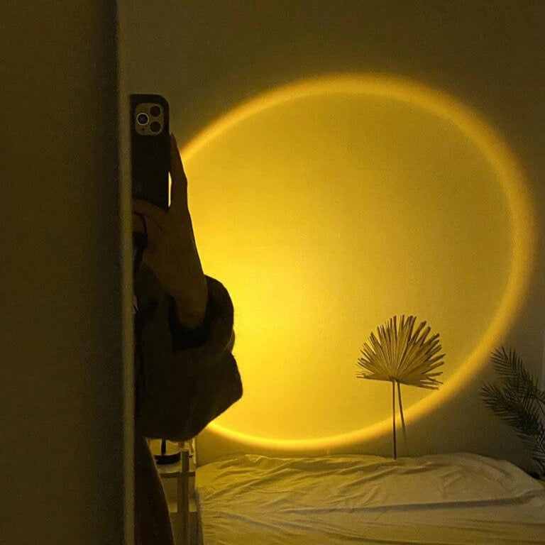 Solnedgangslampe med fjernbetjening og LED 5