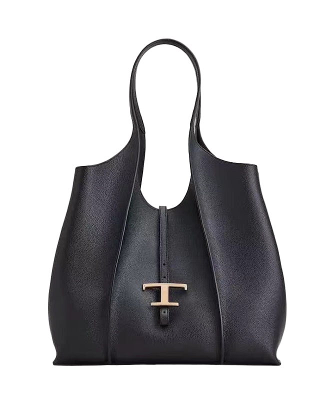 Sort Håndtaske med Stor Kapacitet 0