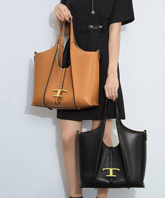 Sort Håndtaske med Stor Kapacitet 4