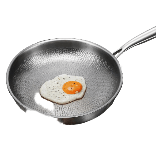 Stegepande Hamret Design Til Madlavning - Optimal Varmefordeling, Velegnet Til Induktion Og Gas 5