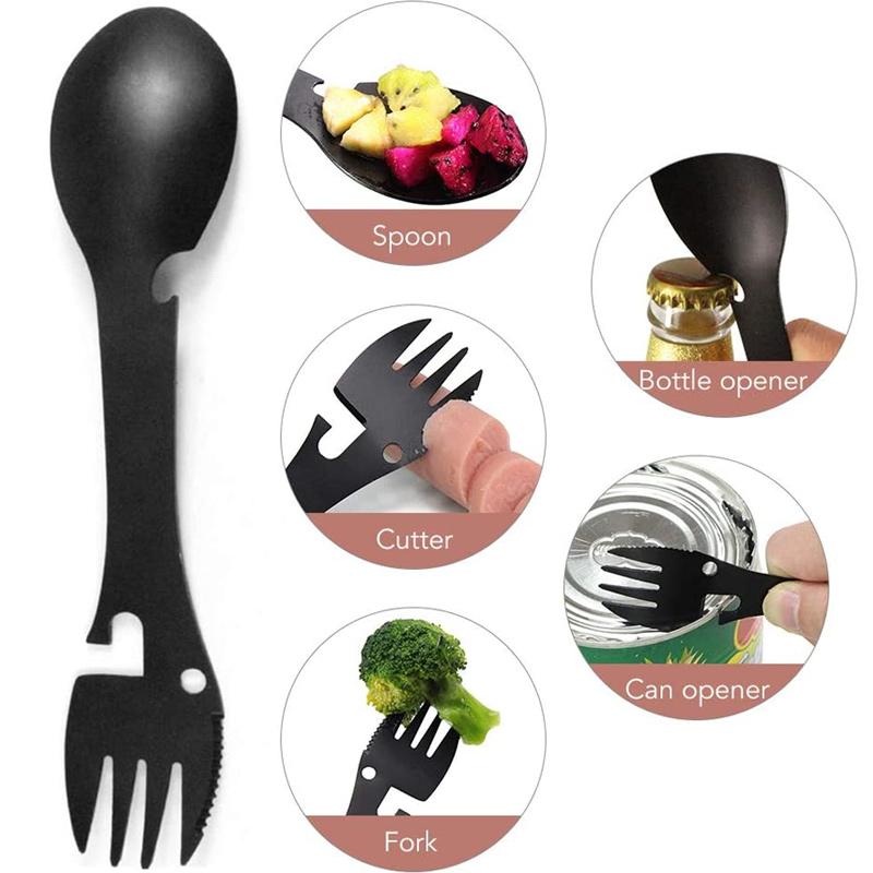 Taktisk Multiværktøj 5 i 1 Spork 6