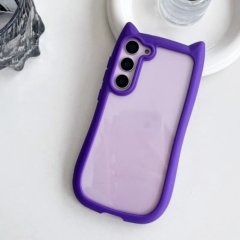 Telefoncover med 3D Katteøre til Samsung Galaxy S25 Plus 8