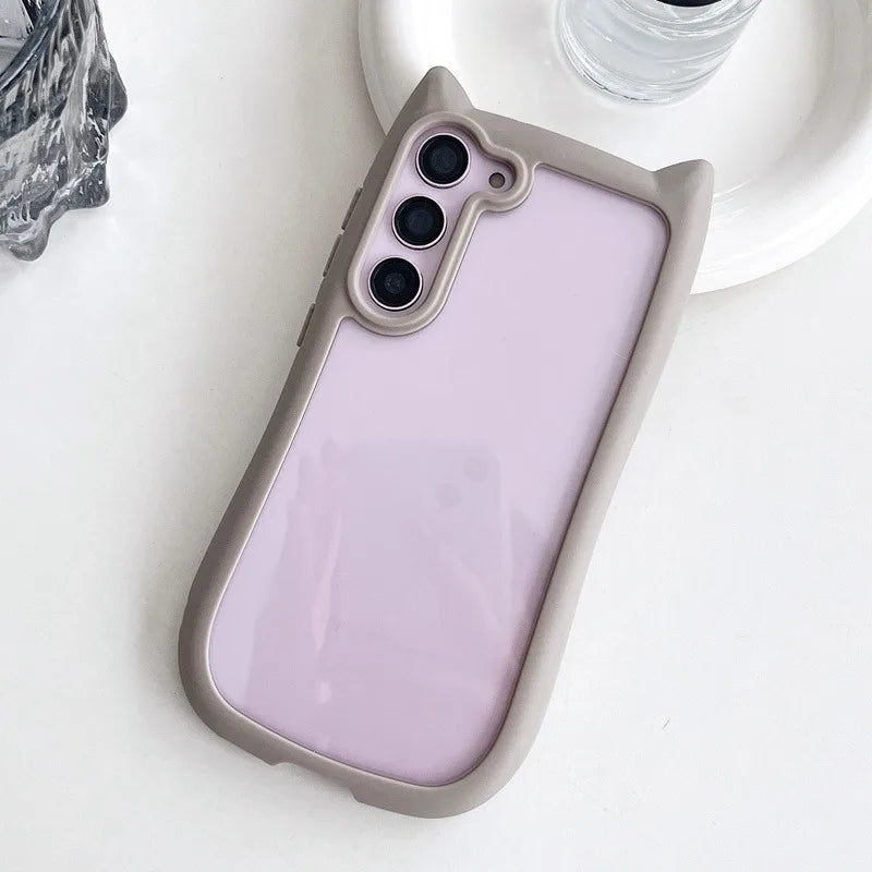 Telefoncover med 3D Katteøre til Samsung Galaxy S25 Plus 9