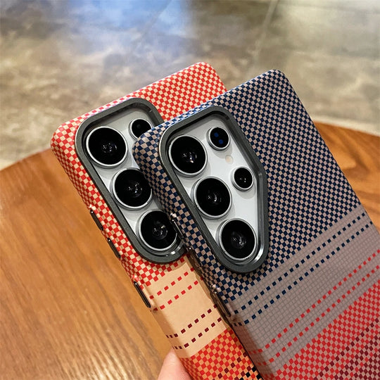 Telefoncover til Samsung Galaxy S25/S26 Ultra Farverigt Design Med Stribet Tekstur 3