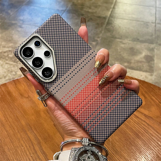 Telefoncover til Samsung Galaxy S25/S26 Ultra Farverigt Design Med Stribet Tekstur 6