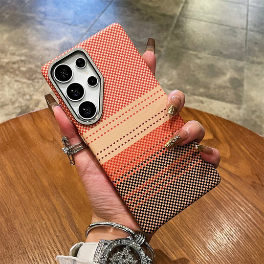 Telefoncover til Samsung Galaxy S25/S26 Ultra Farverigt Design Med Stribet Tekstur 7