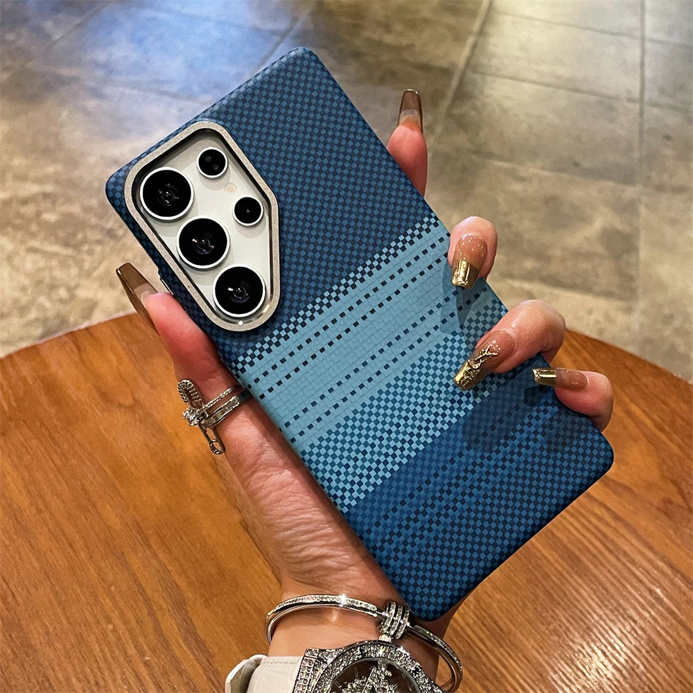 Telefoncover til Samsung Galaxy S25/S26 Ultra Farverigt Design Med Stribet Tekstur 8