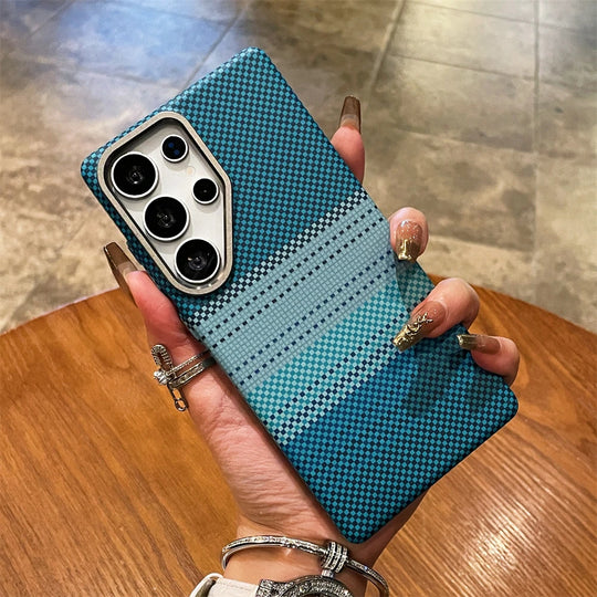 Telefoncover til Samsung Galaxy S25/S26 Ultra Farverigt Design Med Stribet Tekstur 9