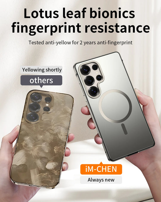 Telefoncover til Samsung Galaxy S25 Ultra Metal Design med Magnetisk Opladningsring 4