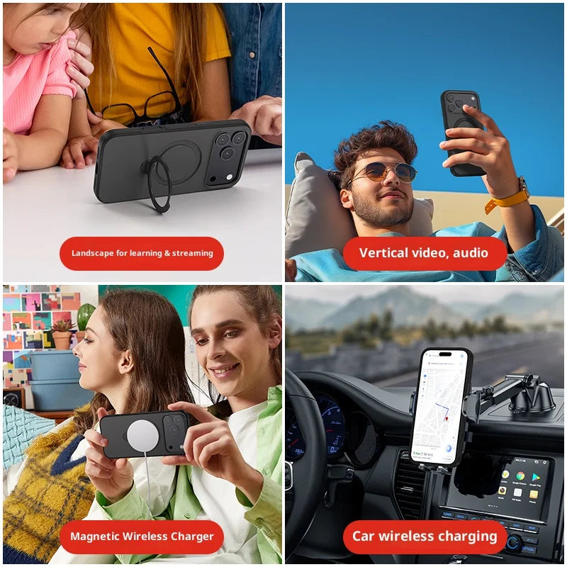Telefoncover til iPhone med Roterende Stativ 5