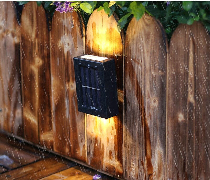 Terrassevæglampe med Solenergi 4