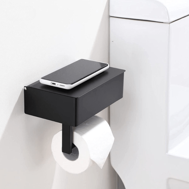 Toiletpapirholder med Multifunktionelt Opbevaringsrum 1