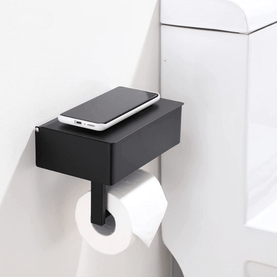 Toiletpapirholder med Multifunktionelt Opbevaringsrum 1