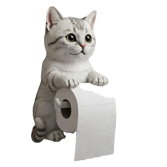 Toiletrulleholder Kattehoved Design Vægmonteret til Badeværelse 1