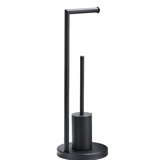 Toiletrulleholder med Integreret Børste til Moderne Badeværelse 0