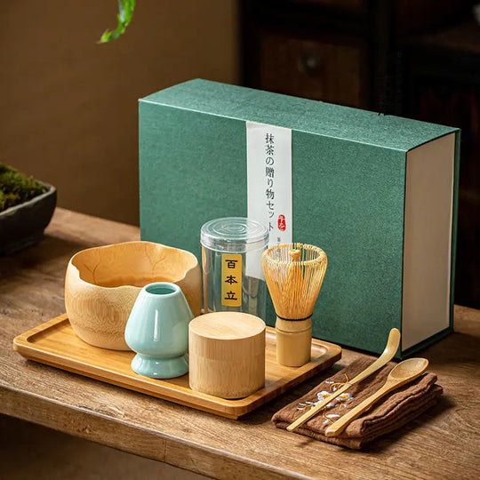 Traditionelt Matcha Gavesæt til Te Ceremonier 1