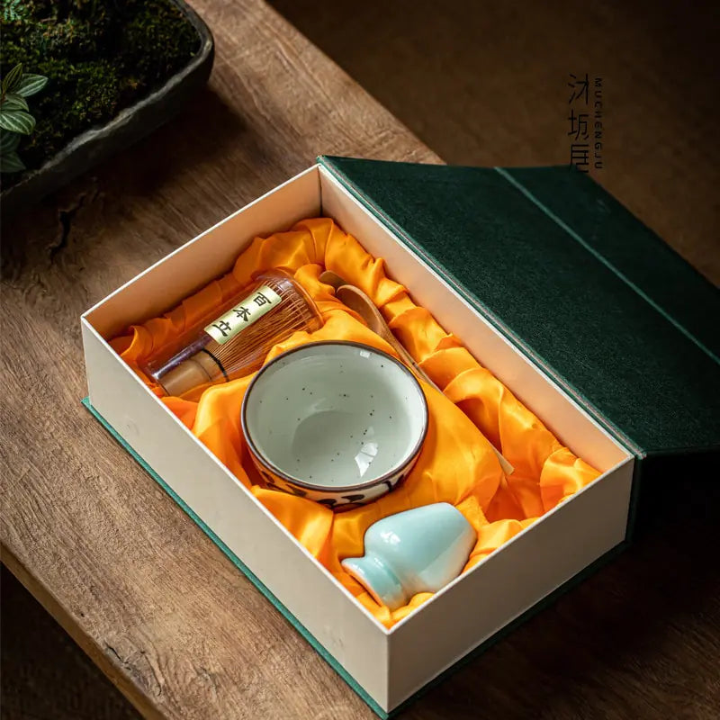 Traditionelt Matcha Gavesæt til Te Ceremonier 2