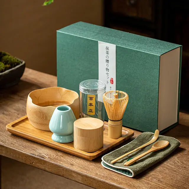 Traditionelt Matcha Gavesæt til Te Ceremonier 6