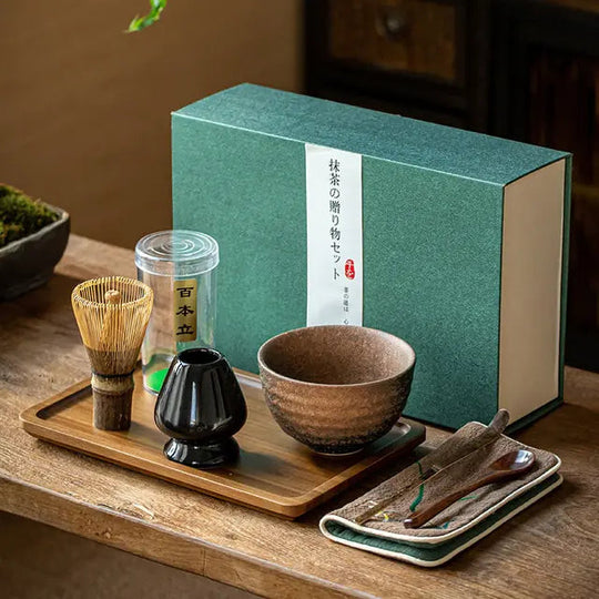 Traditionelt Matcha Gavesæt til Te Ceremonier 7