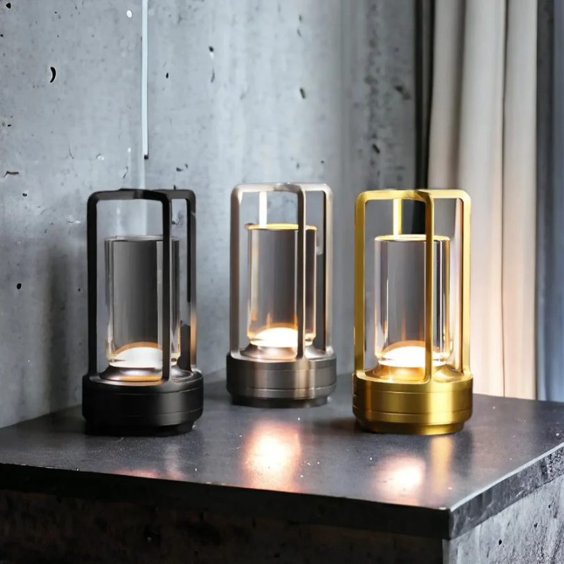 Trådløs Bordlampe Skandinavisk Design Dæmpbar Med Berøringssensor 2