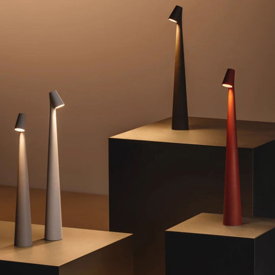 Trådløs LED Læselampe Minimalistisk Design Genopladelig Aluminium 1