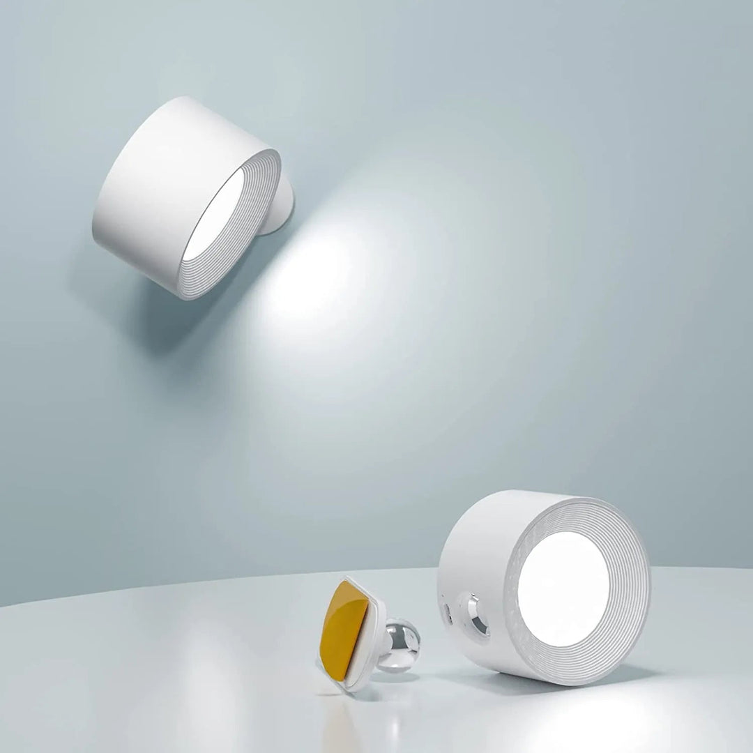 Trådløs Væglampe Dæmpbar Med 360° Roterbart Design 0