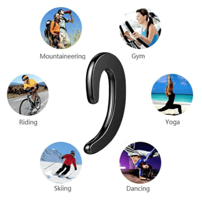 Trådløse Bluetooth Øretelefoner med Knogleledningsteknologi 7