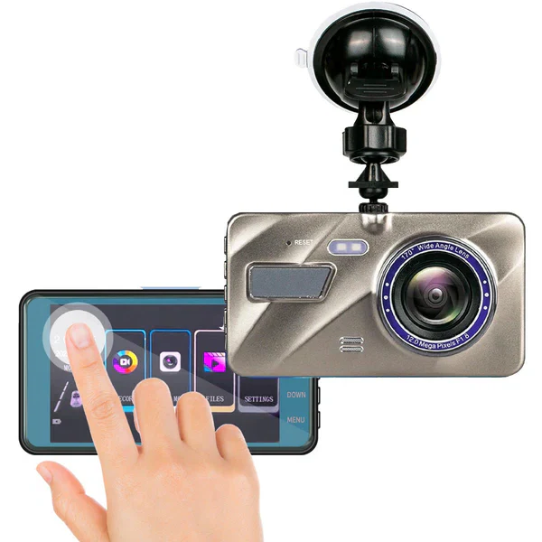 Trådløst Dash-Kamera Med Front- Og Bagkamera 1080p Ultra HD 3
