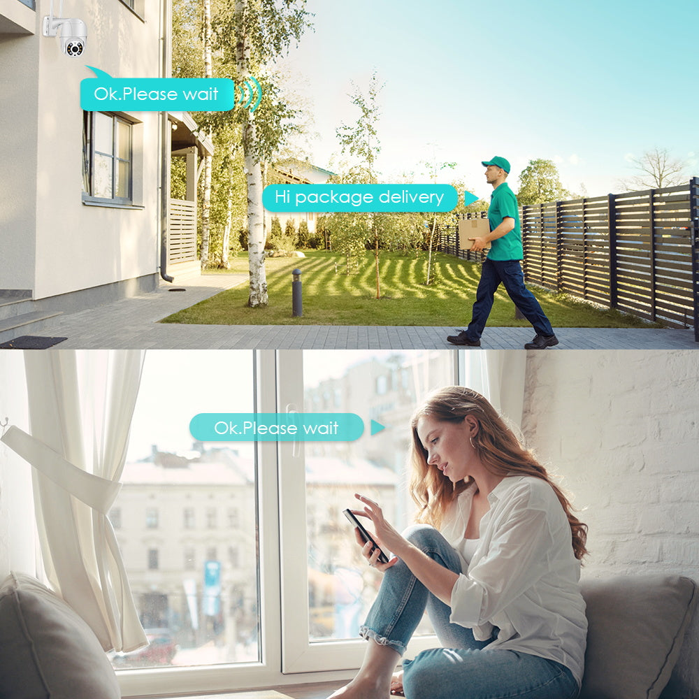 Trådløst Udendørs Overvågningskamera med 360° Panoramasyn 6