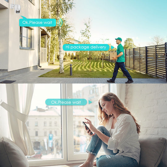 Trådløst Udendørs Overvågningskamera med 360° Panoramasyn 6