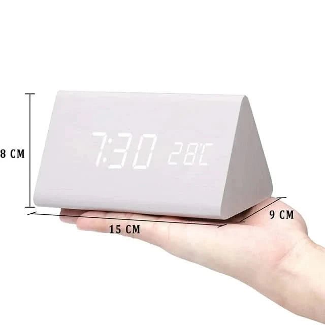Træeffekt Vækkeur med LED Display 3